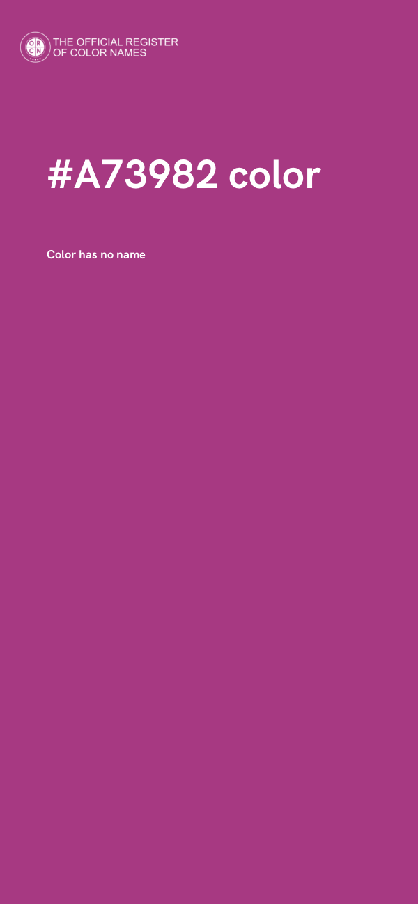 #A73982 color image