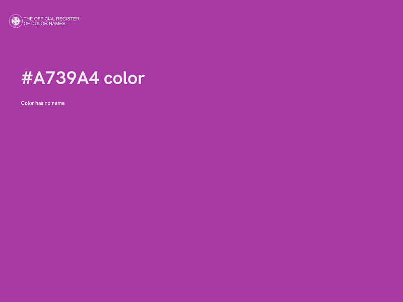 #A739A4 color image