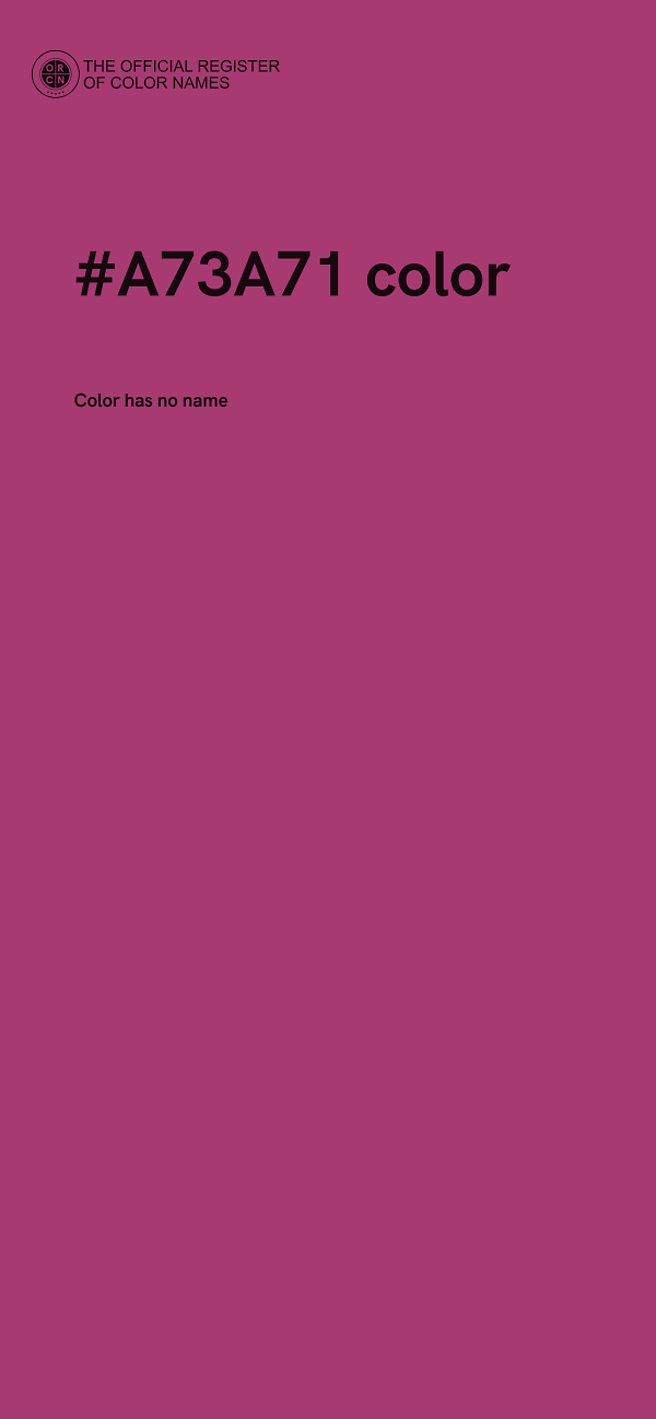 #A73A71 color image