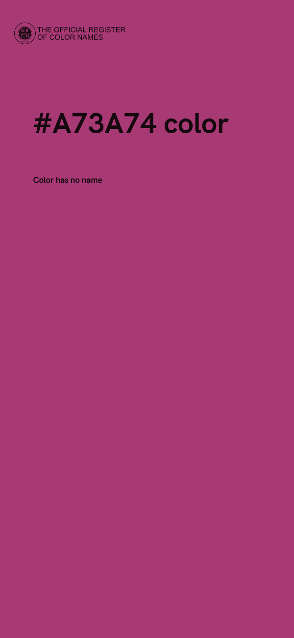 #A73A74 color image