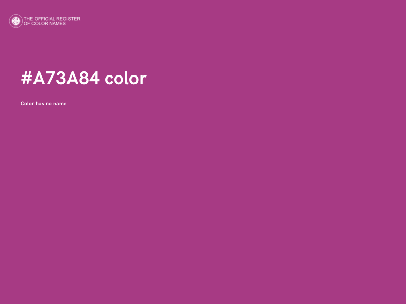 #A73A84 color image