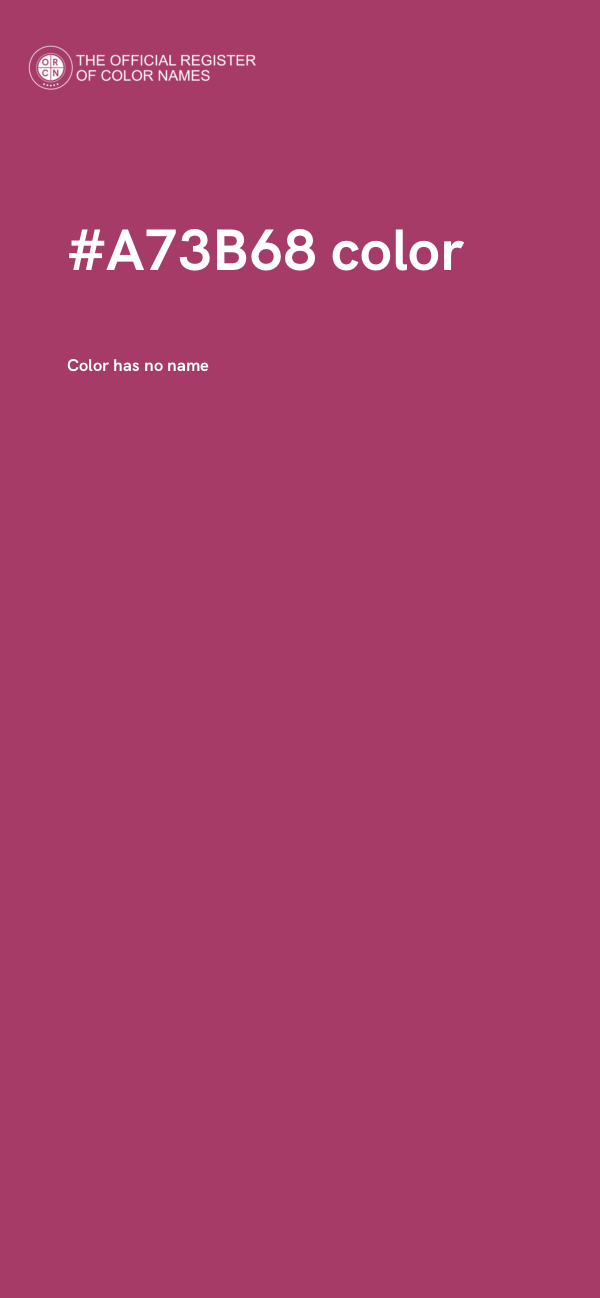 #A73B68 color image