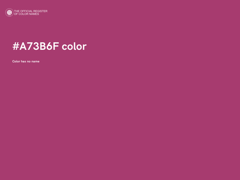 #A73B6F color image
