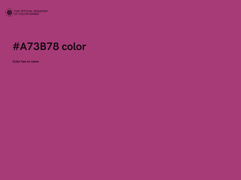 #A73B78 color image