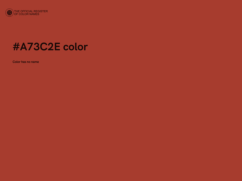 #A73C2E color image