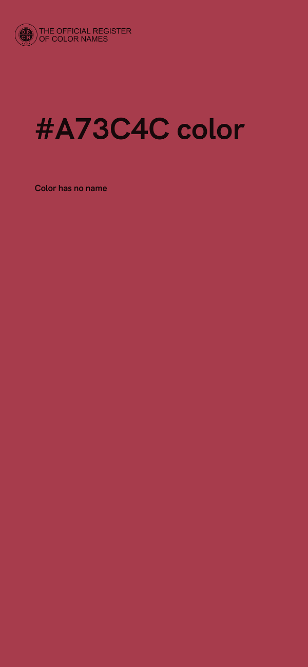 #A73C4C color image