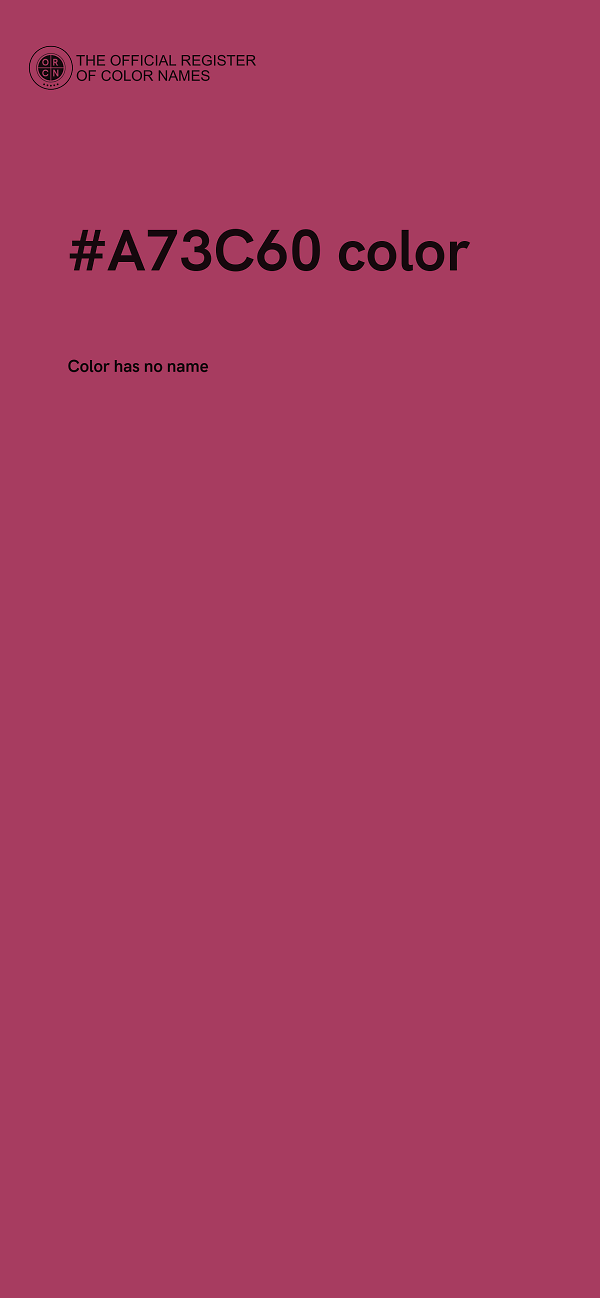 #A73C60 color image