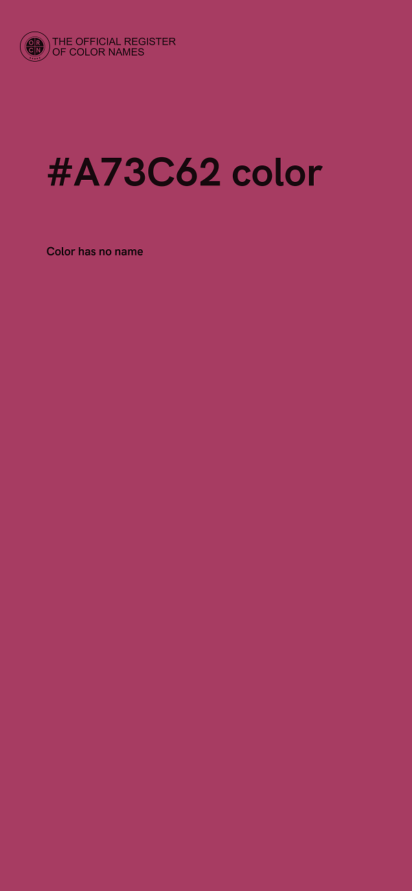 #A73C62 color image