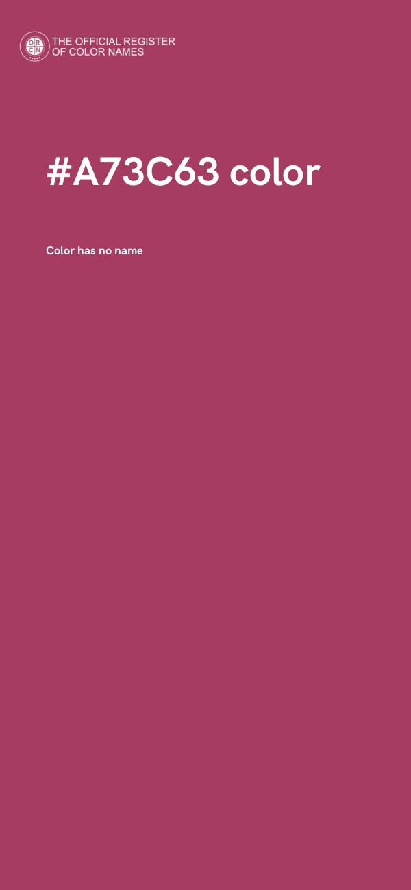 #A73C63 color image