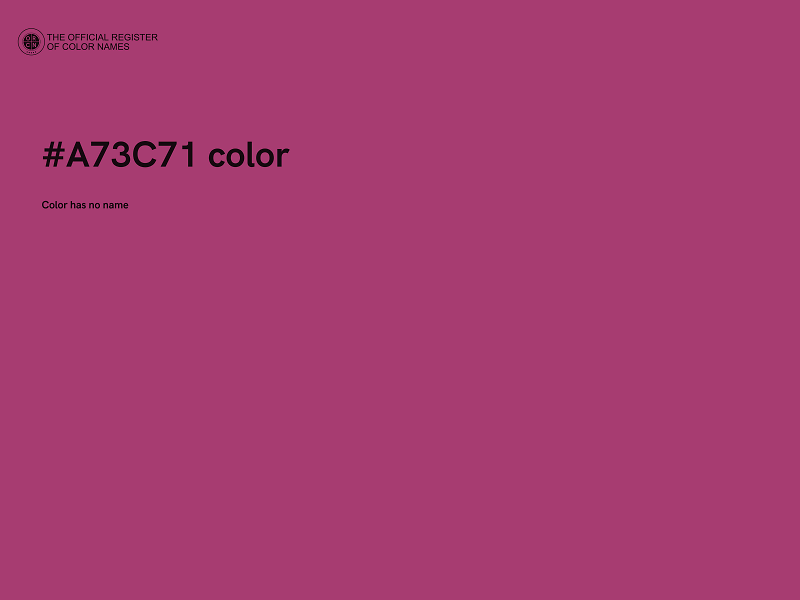 #A73C71 color image