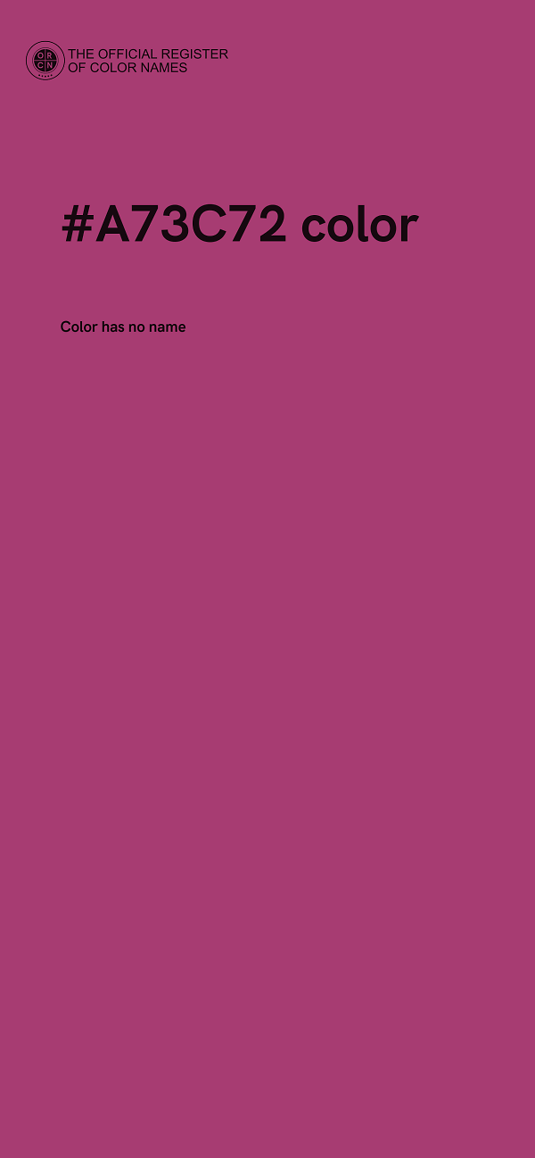 #A73C72 color image