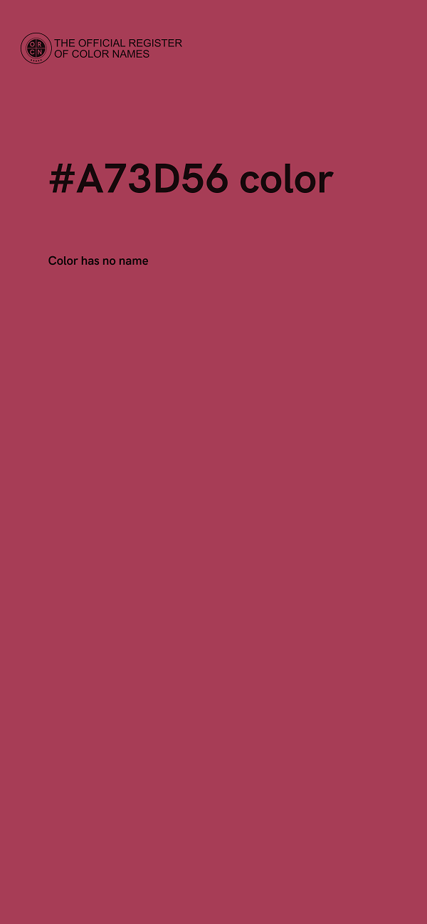 #A73D56 color image