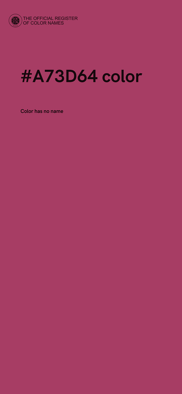 #A73D64 color image