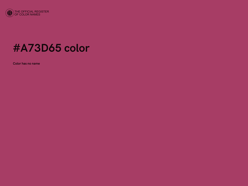 #A73D65 color image