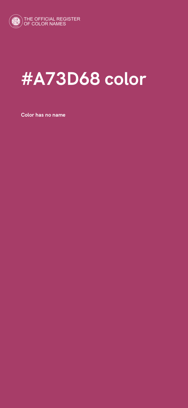 #A73D68 color image