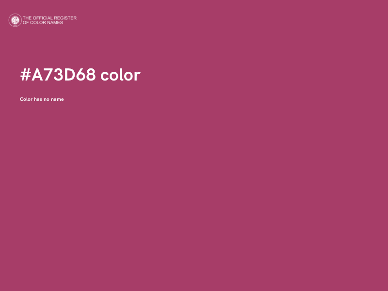 #A73D68 color image