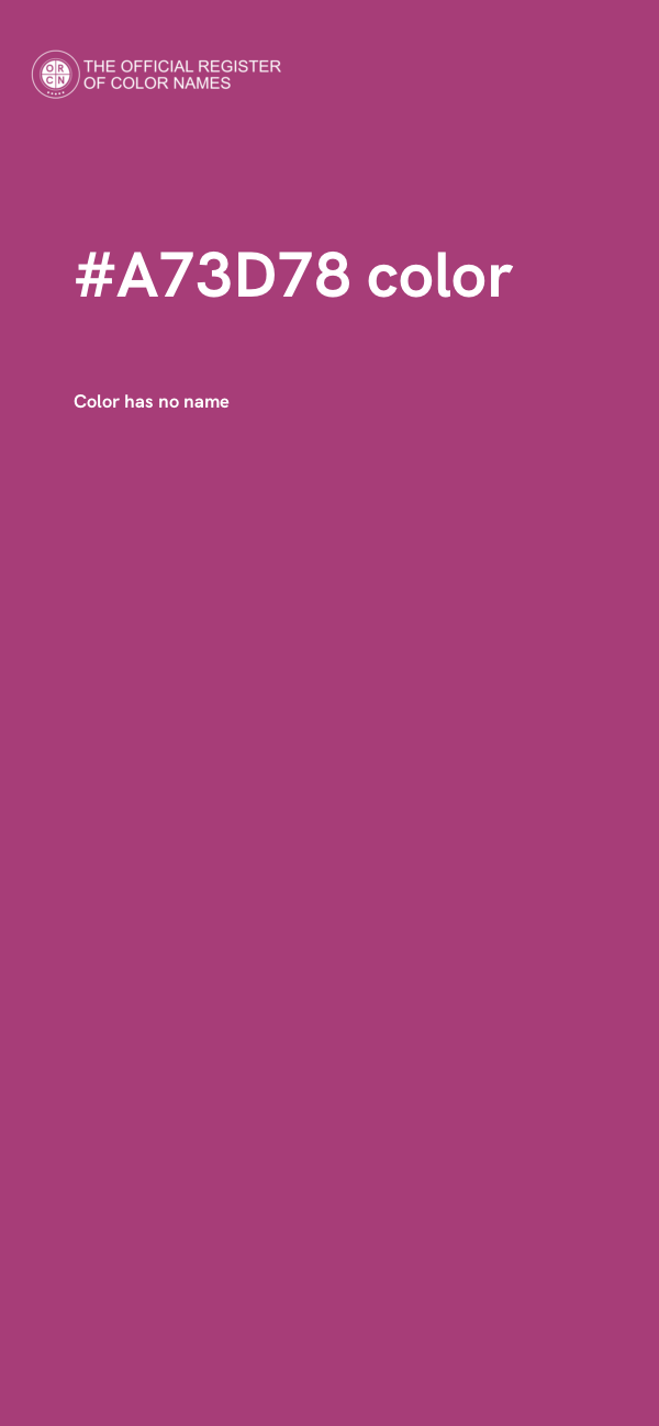 #A73D78 color image
