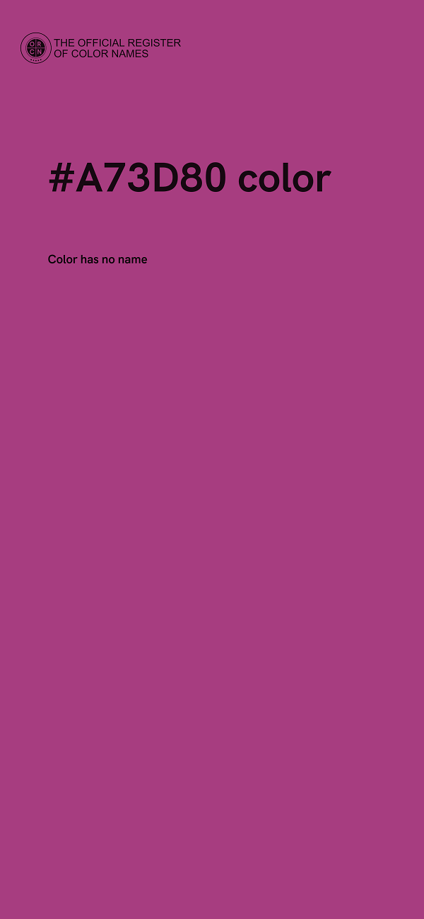 #A73D80 color image