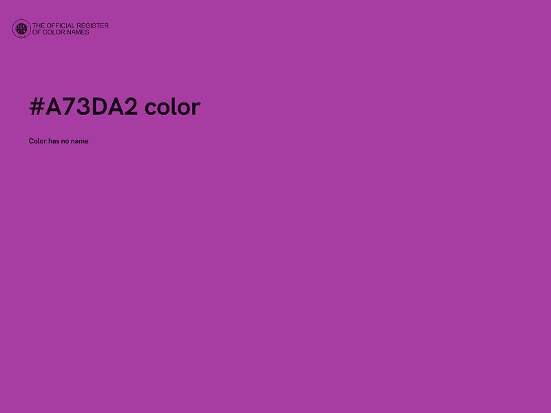 #A73DA2 color image