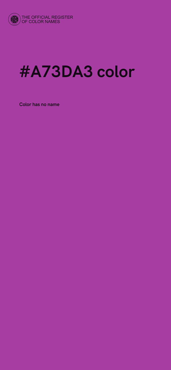 #A73DA3 color image