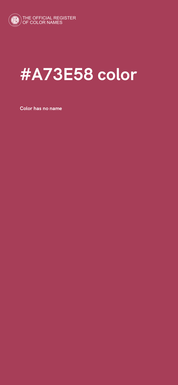 #A73E58 color image