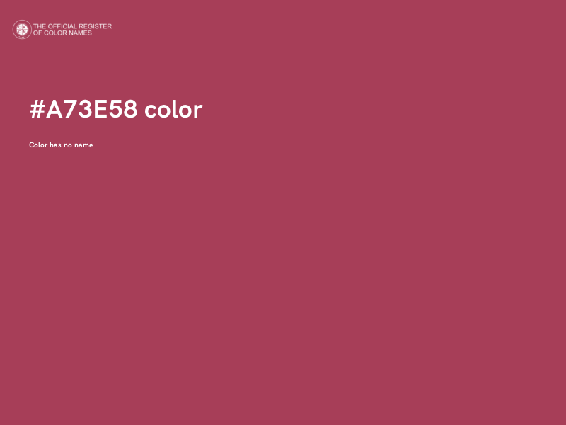 #A73E58 color image