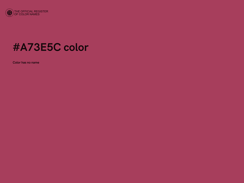 #A73E5C color image