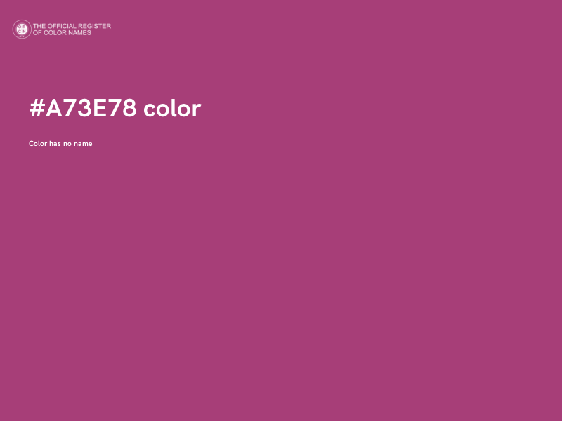 #A73E78 color image
