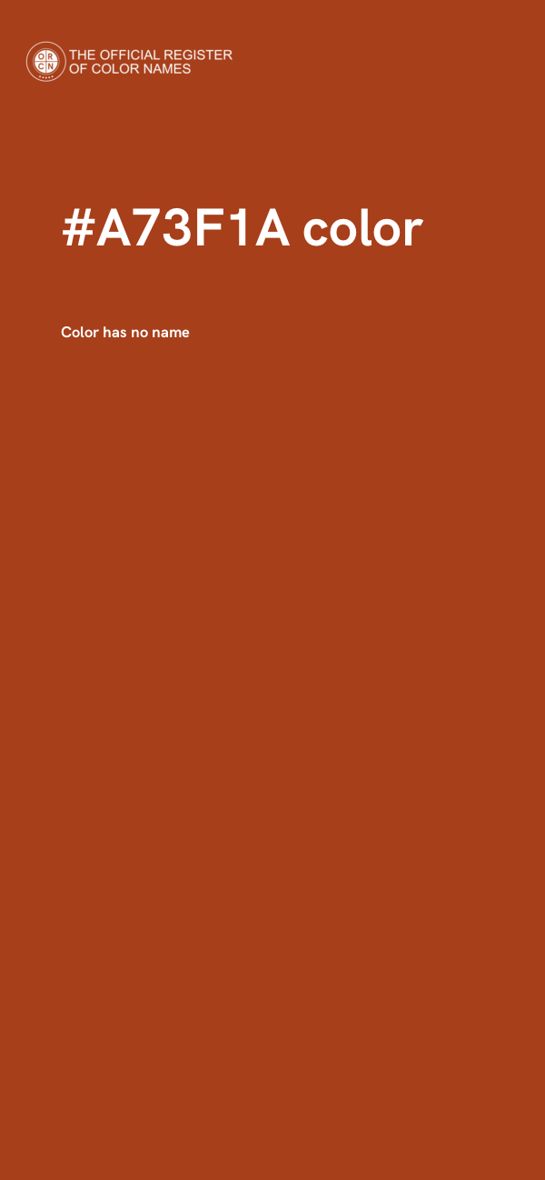 #A73F1A color image