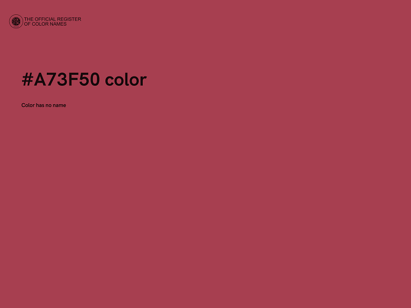 #A73F50 color image