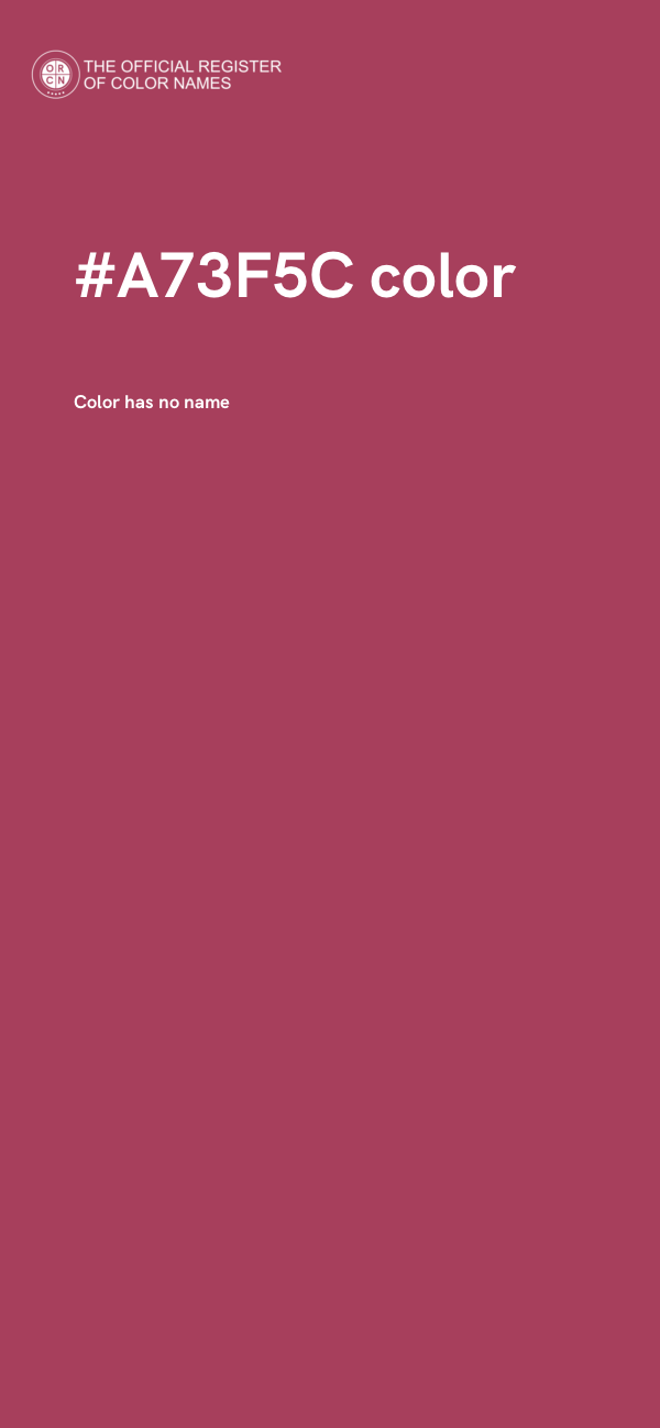 #A73F5C color image