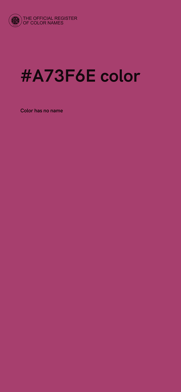 #A73F6E color image