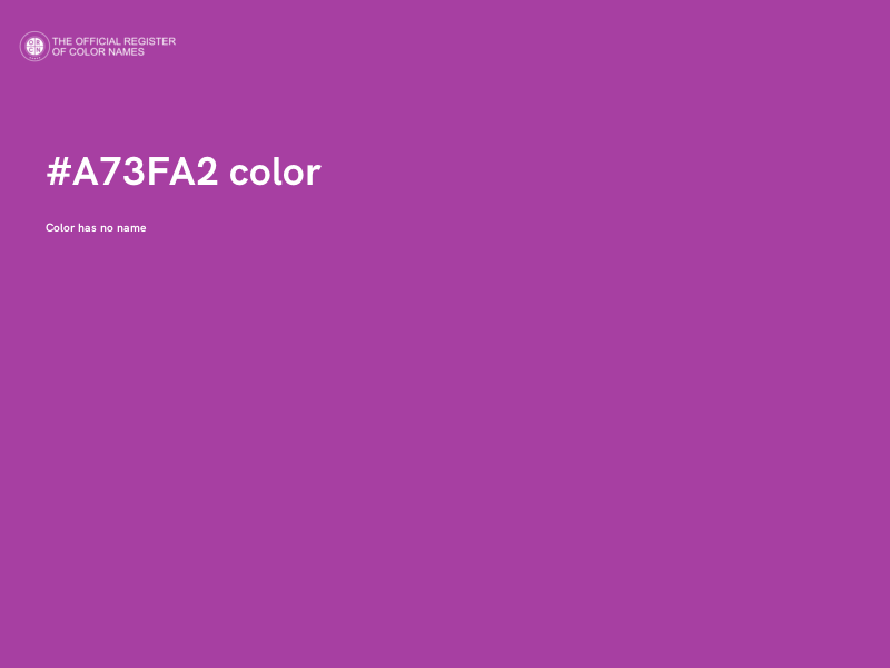 #A73FA2 color image