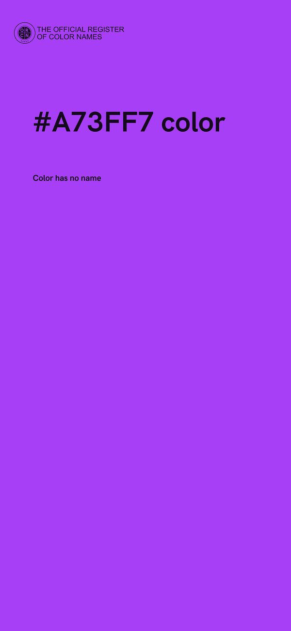 #A73FF7 color image