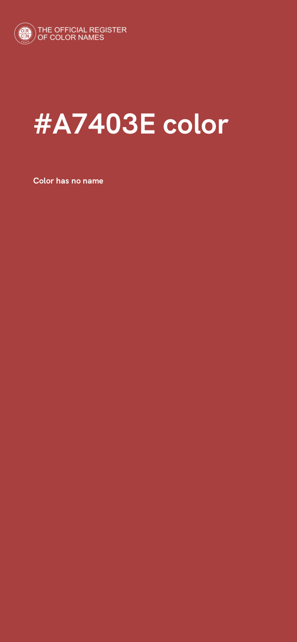 #A7403E color image
