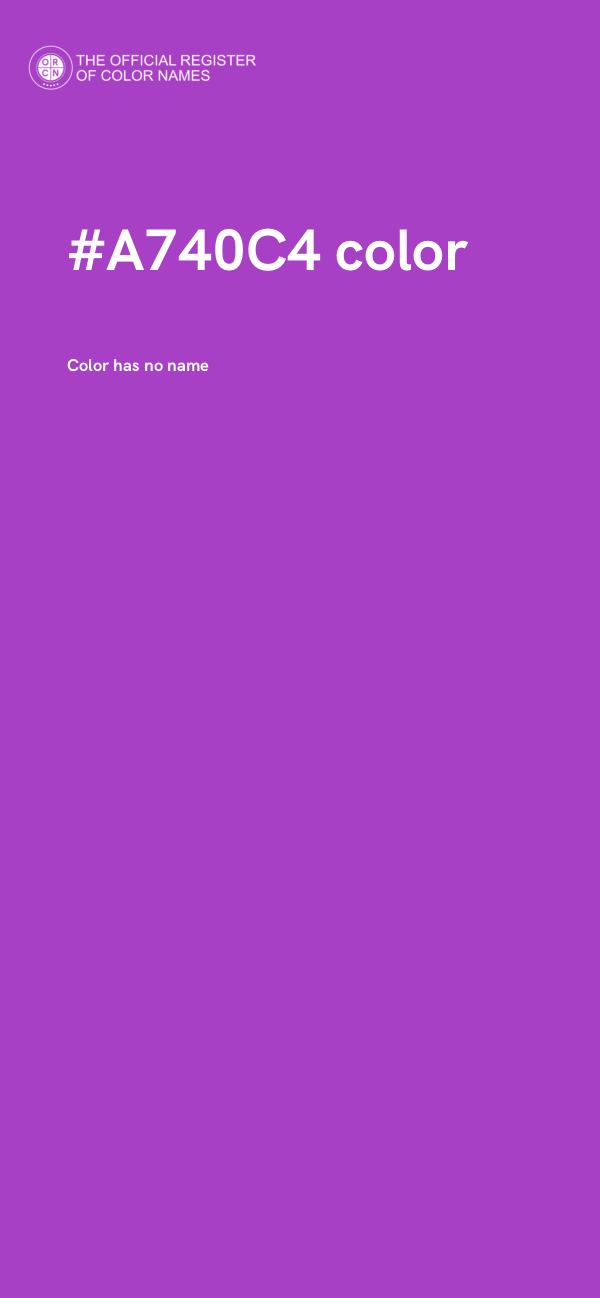 #A740C4 color image