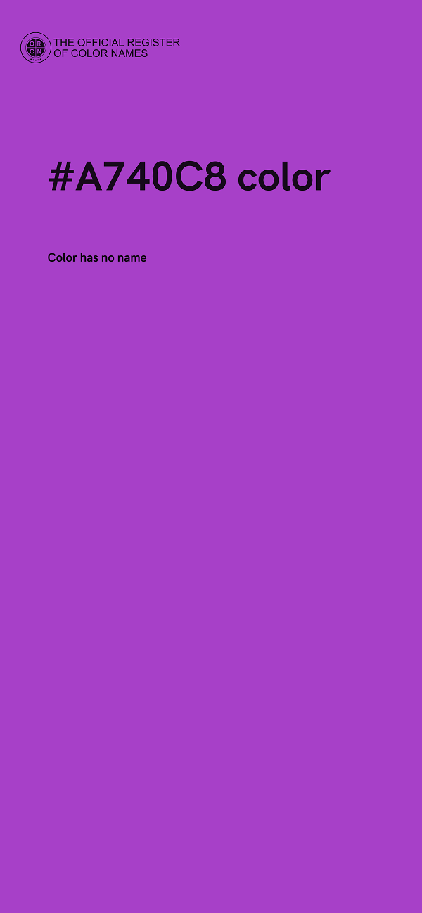 #A740C8 color image