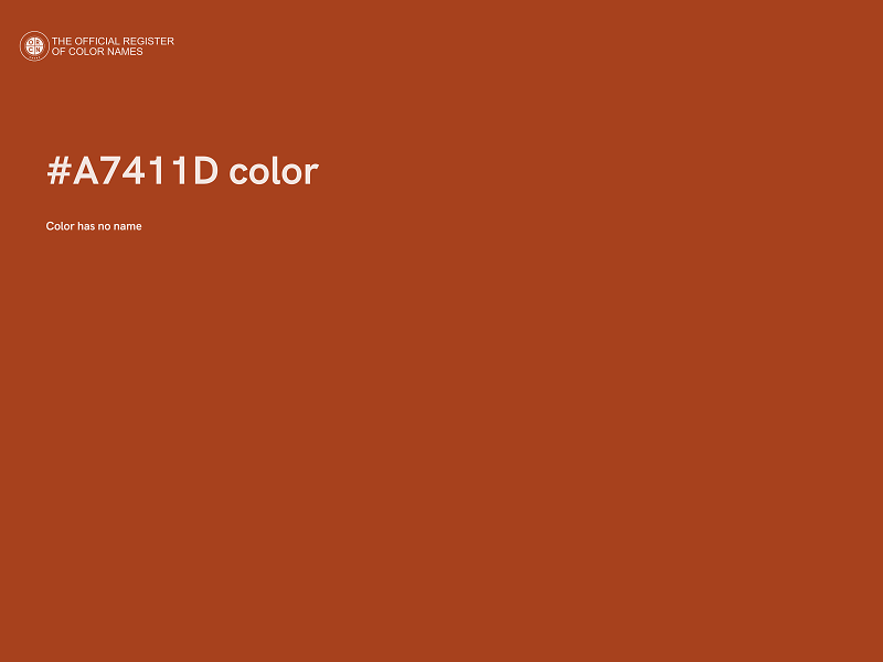 #A7411D color image