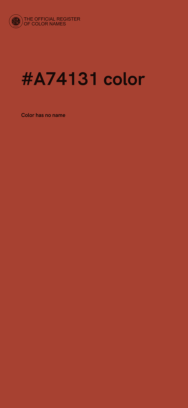 #A74131 color image