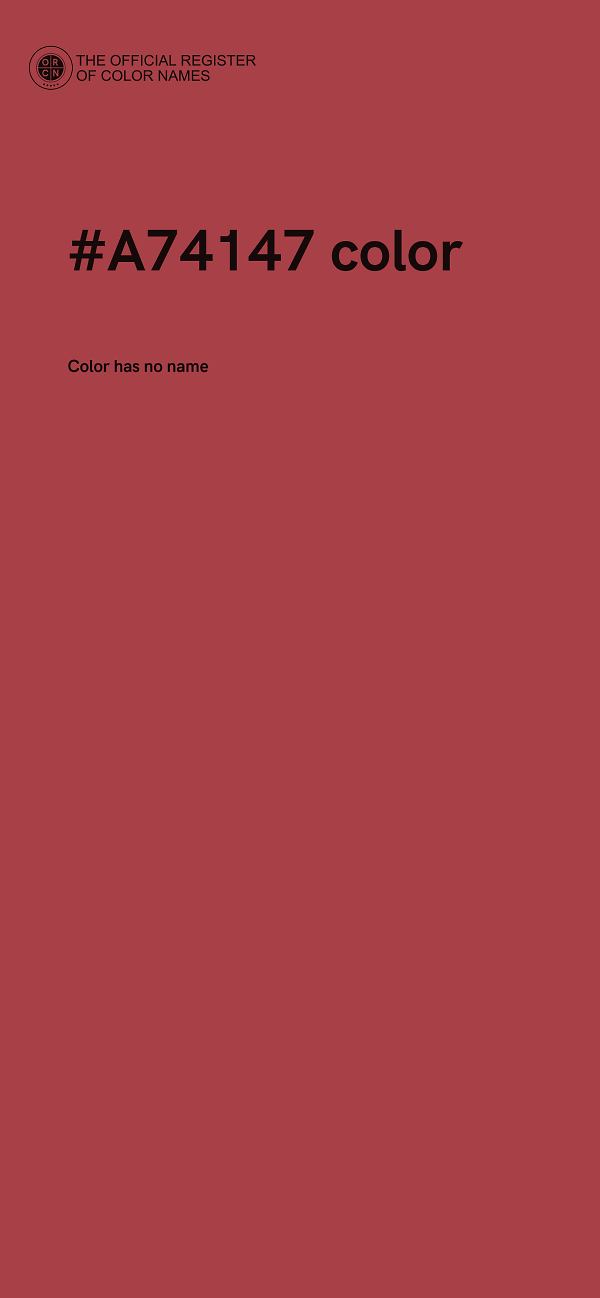 #A74147 color image