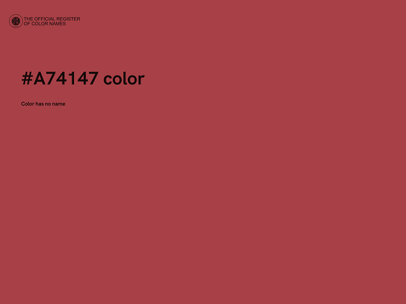 #A74147 color image