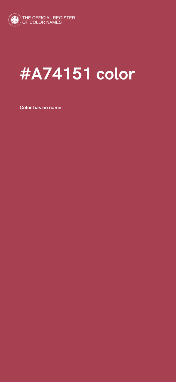 #A74151 color image