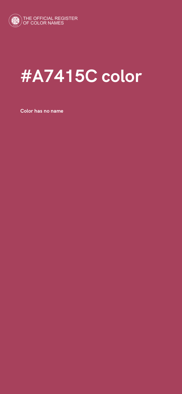 #A7415C color image