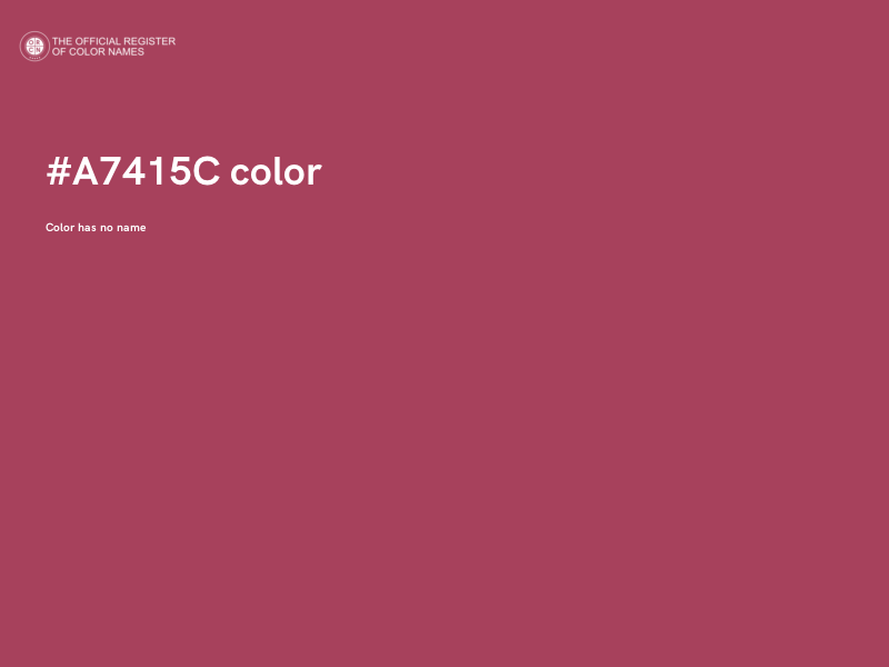 #A7415C color image