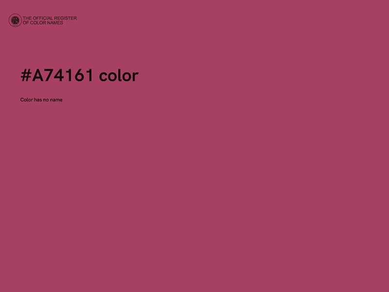 #A74161 color image