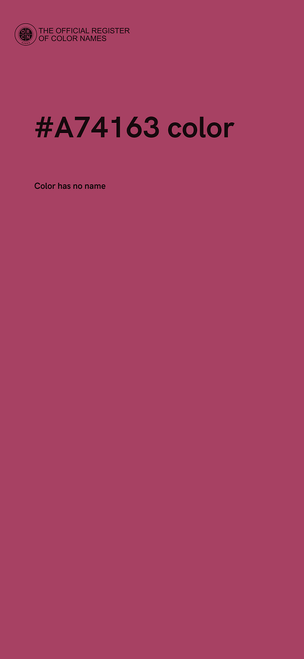 #A74163 color image