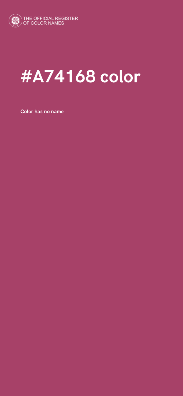 #A74168 color image