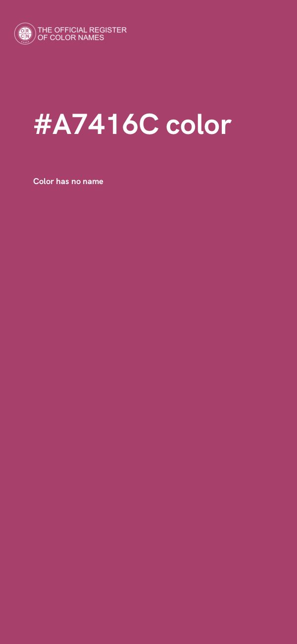#A7416C color image