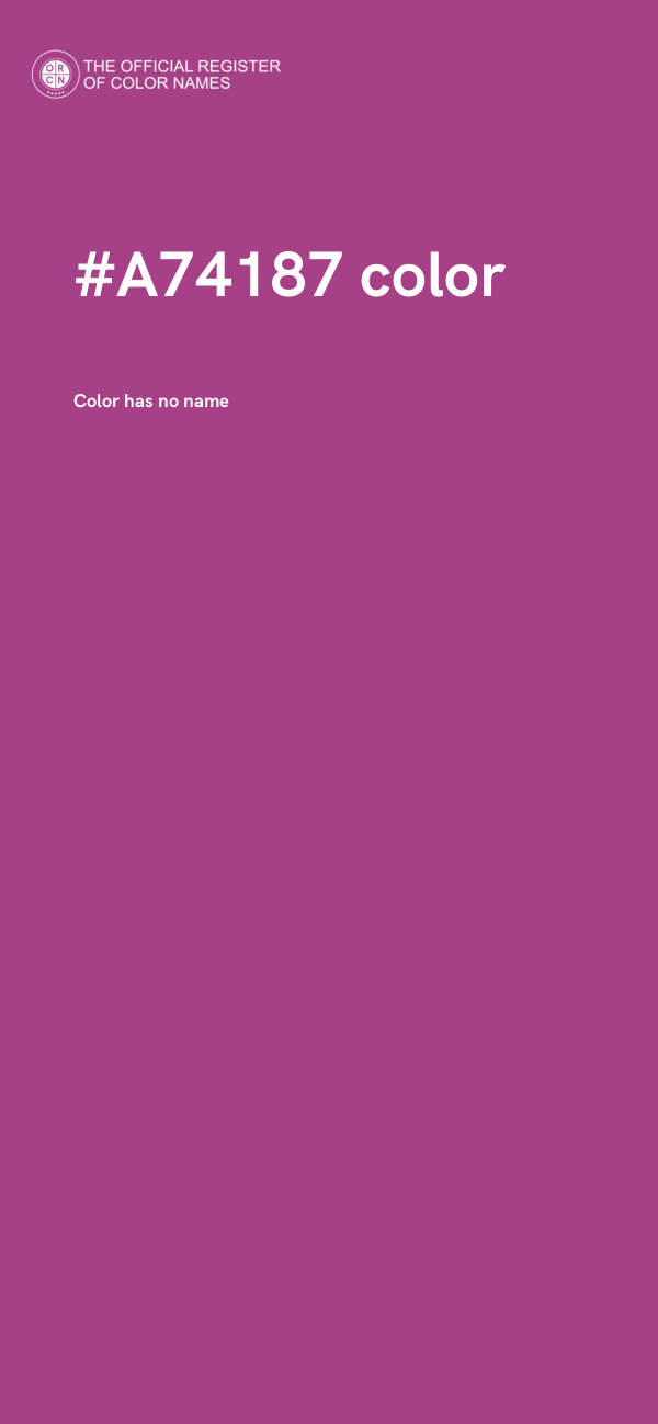 #A74187 color image