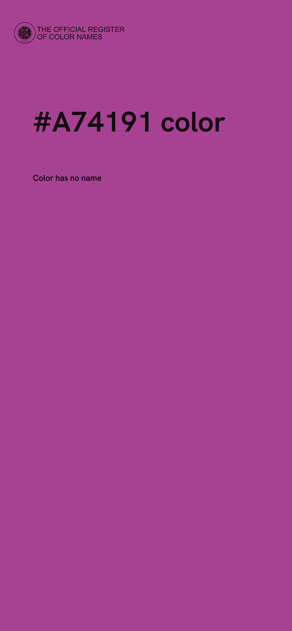 #A74191 color image